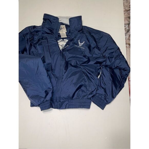 Air Force Other - Vintage Oarsman 913 Air Force Full-Zip Navy Bomber Embroidered Jacket Mens XL